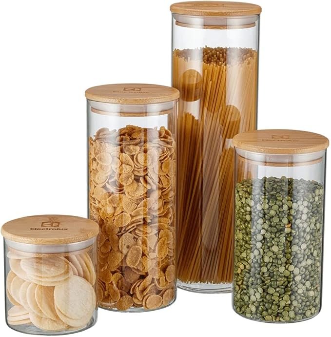 Kit de Potes Herméticos para organização de cozinha na Amazon