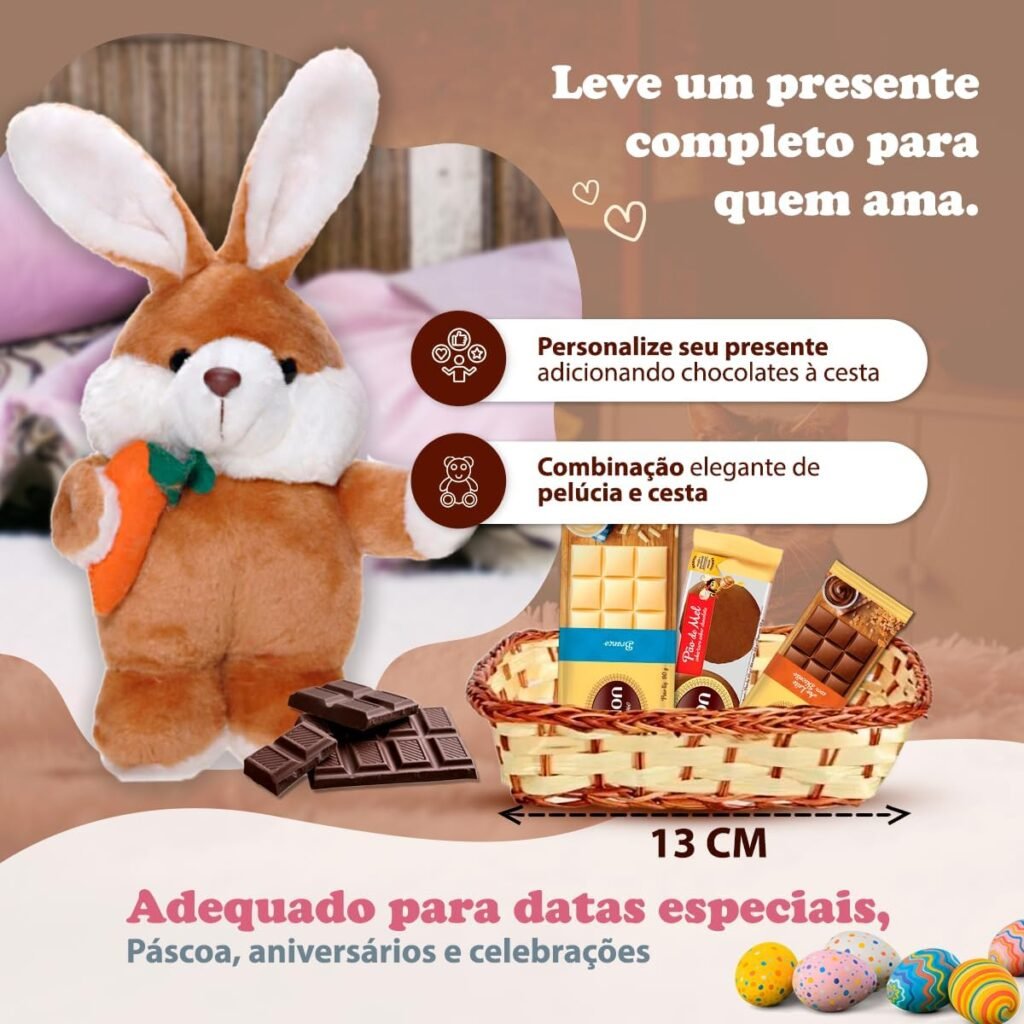 Itens de decoração e pelúcias em promoções de Páscoa 2026 na Amazon
